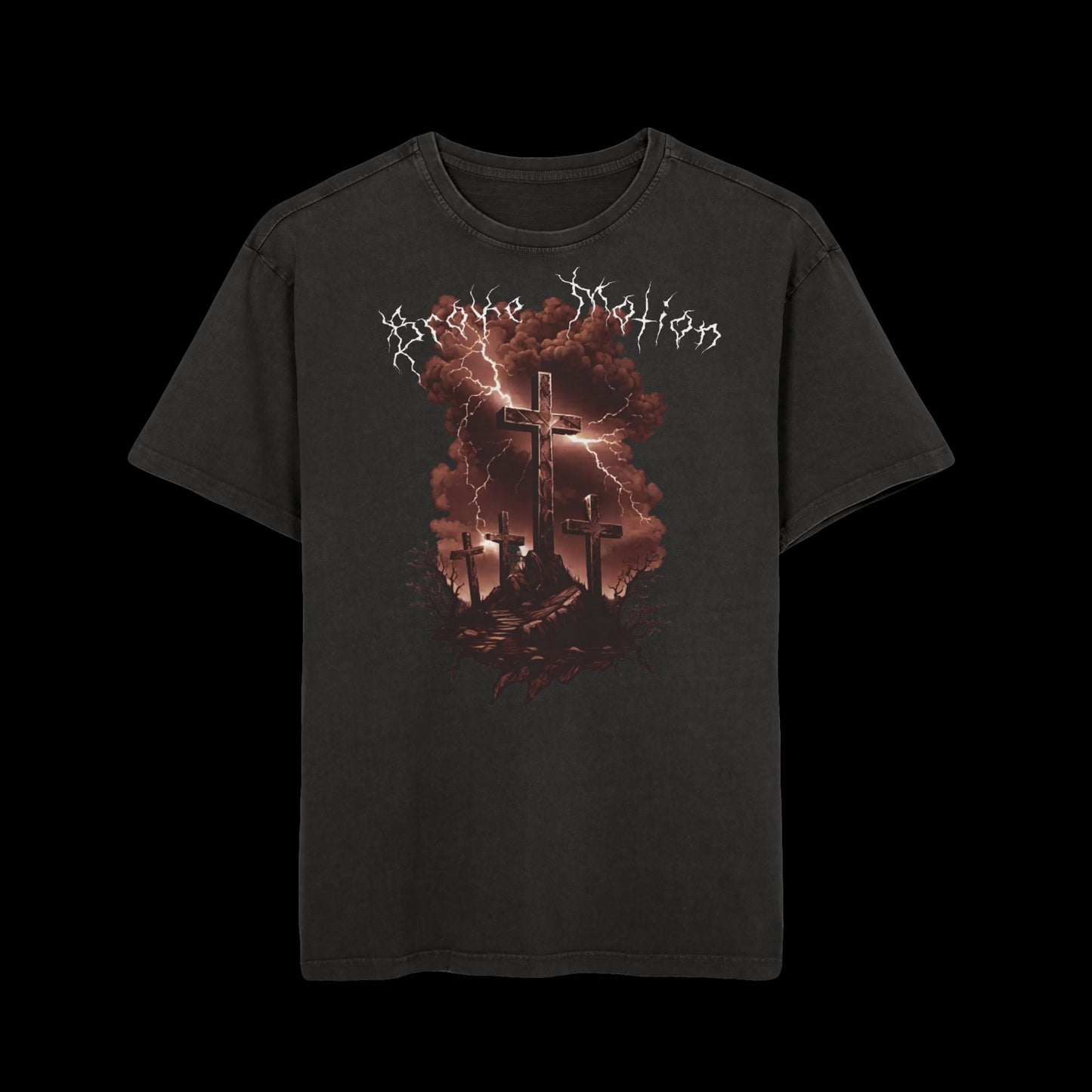 Broke Motion Gothic Lightning T-Shirt